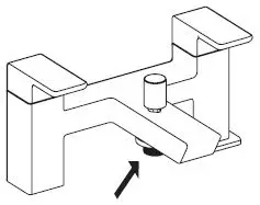 BRISTAN COB BSM BLK (D1) Cobalt Black Bath Shower Mixer Tap-8