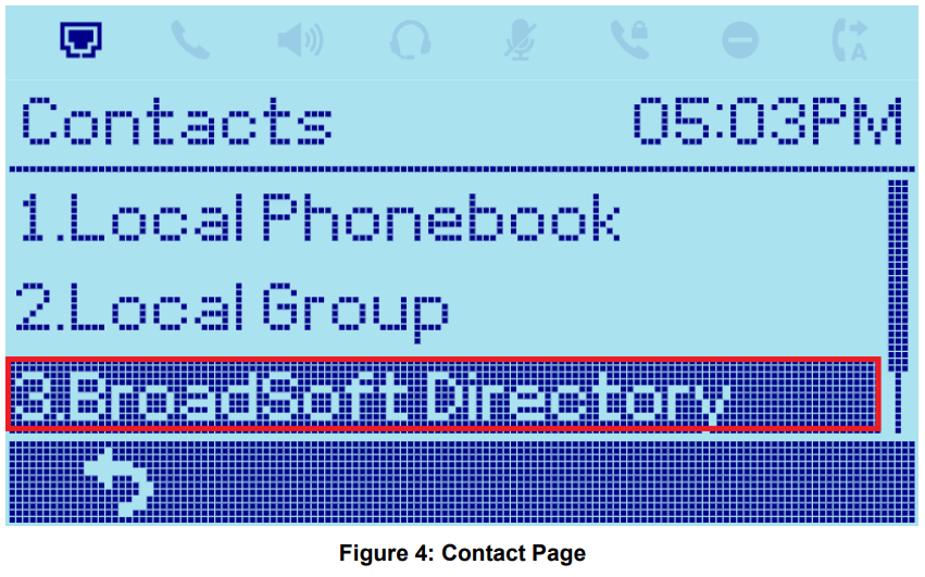 GRANDSTREAM GRP2601 BroadWorks Xsi Directories and Call Logs - Fig2