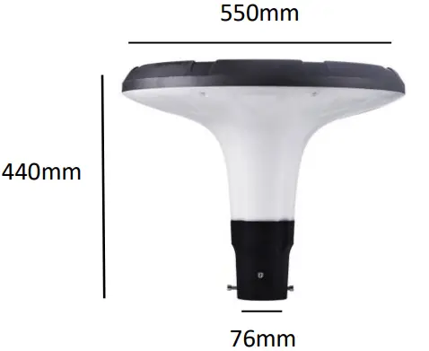 LUMENA Streetmaster Solar Street Light Specifications