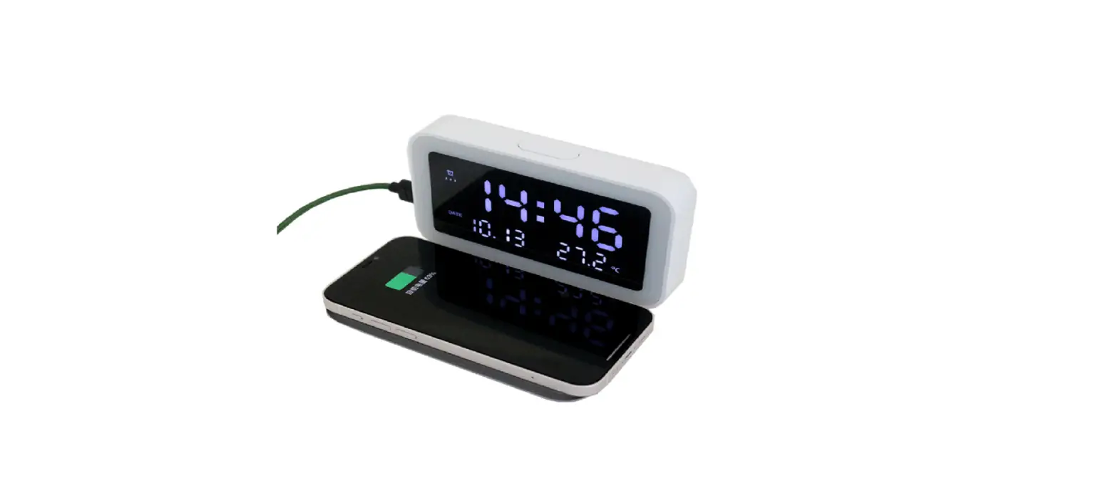 Valore Ac151 Digital Clock With Wireless Charging Function User Manual