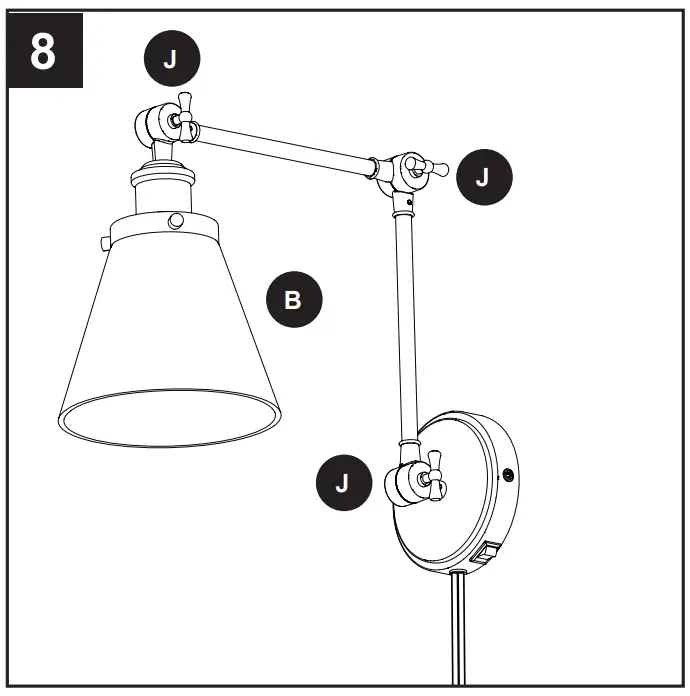 allen roth 42626 Gold Vintage LED Wall Sconce - fig 12