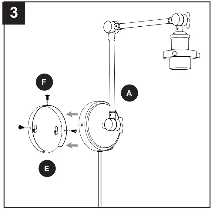 allen roth 42626 Gold Vintage LED Wall Sconce - fig 15