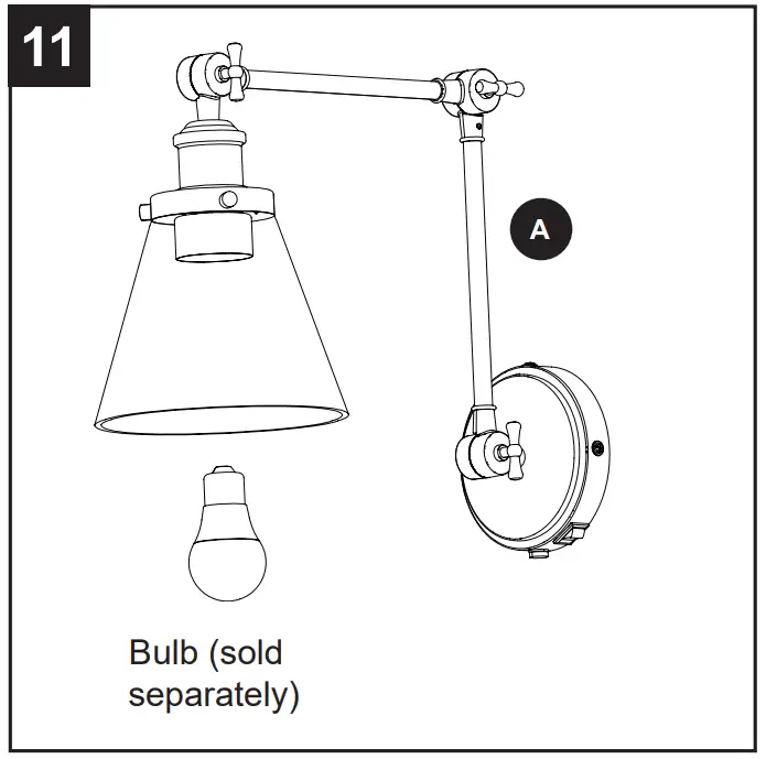 allen roth 42626 Gold Vintage LED Wall Sconce - fig 25