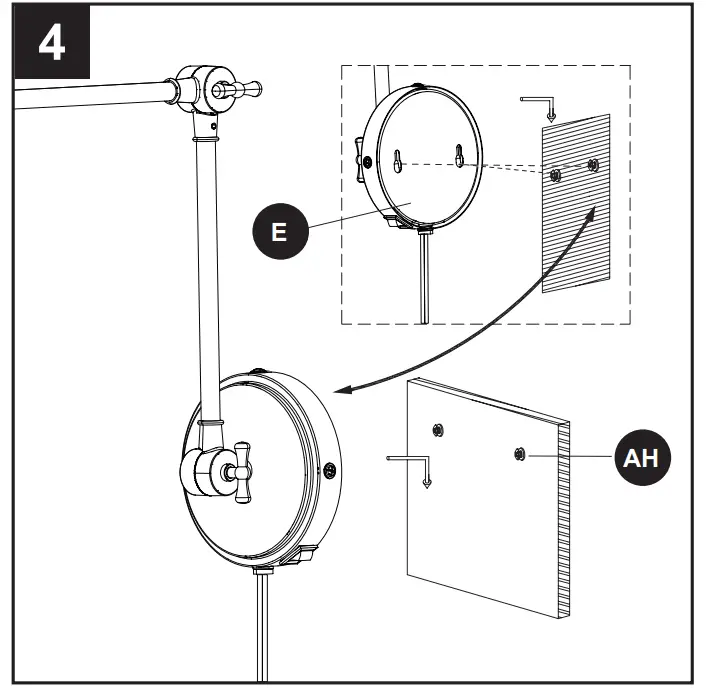 allen roth 42626 Gold Vintage LED Wall Sconce - fig 8