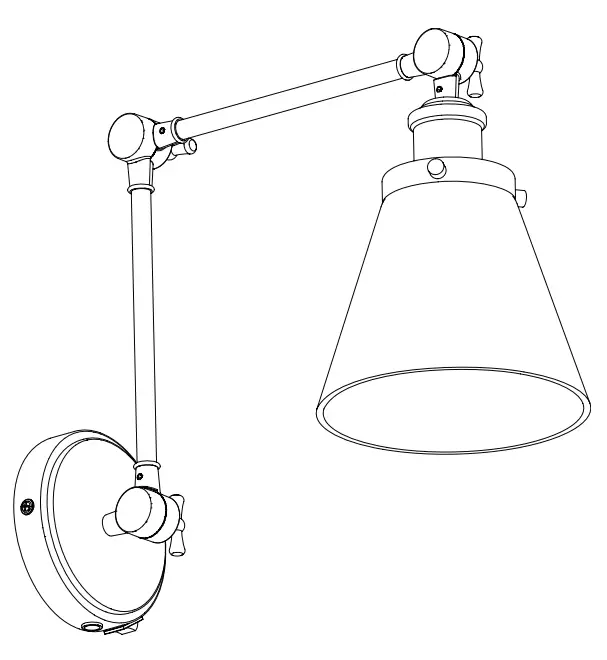 allen roth 42626 Gold Vintage LED Wall Sconce