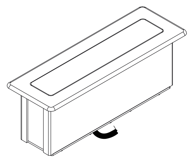 sygonix SY-4780158 Built-in Socket Strip Stainless Steel