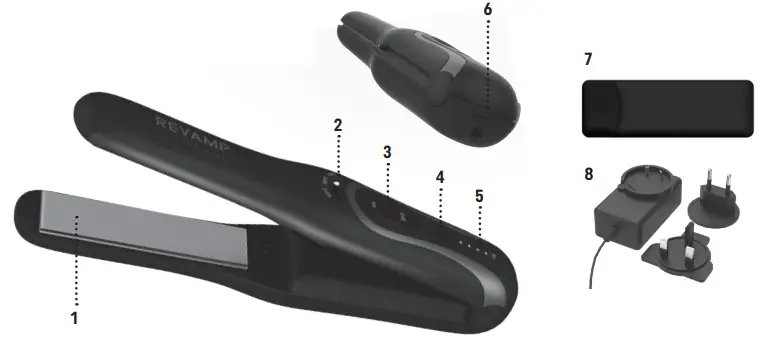 REVAMP ST-1750 Cordless Straighteners and Stylers - FEATURES