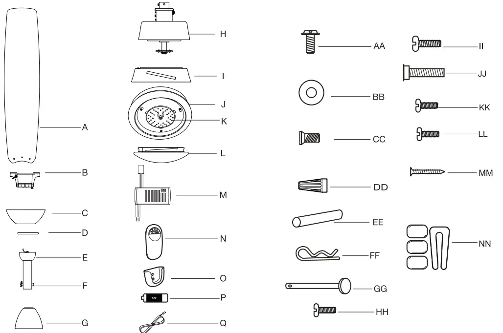 HAMPTON BAY SW19151RMBK Caprice 52 in Integrated LED Indoor Matte - fig 22