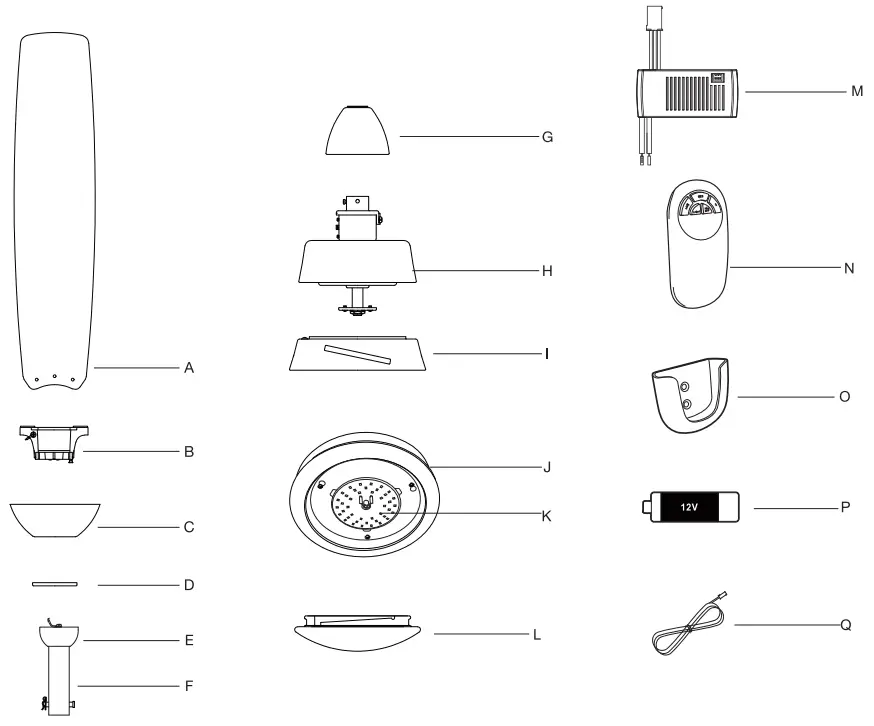 HAMPTON BAY SW19151RMBK Caprice 52 in Integrated LED Indoor Matte - fig 3