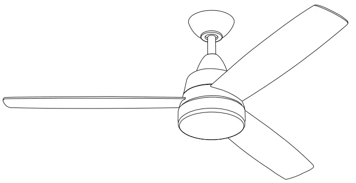 HAMPTON BAY SW19151RMBK Caprice 52 in Integrated LED Indoor Matte