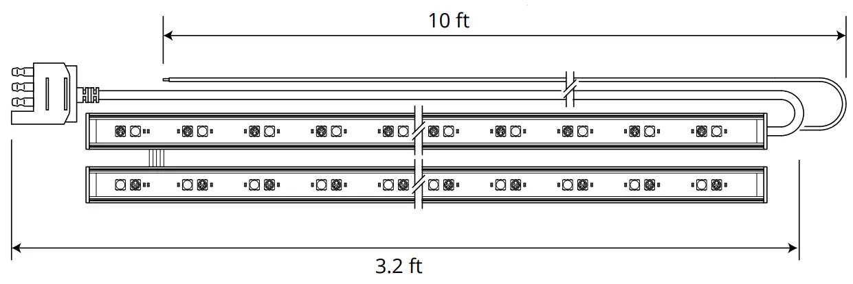 OPT7 Redline Parlux Single Tailgate Light Bar