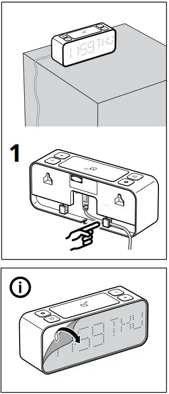 IKEA 605.117.10 BONDTOLVAN Alarm Clock Digital Green 20x8 Cm Instructions - How to use