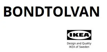 IKEA 605.117.10 BONDTOLVAN Alarm Clock Digital Green 20x8 Cm Instructions