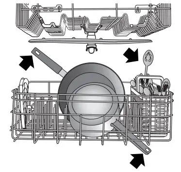KitchenAid W11133228C Dishwashers - rack can block