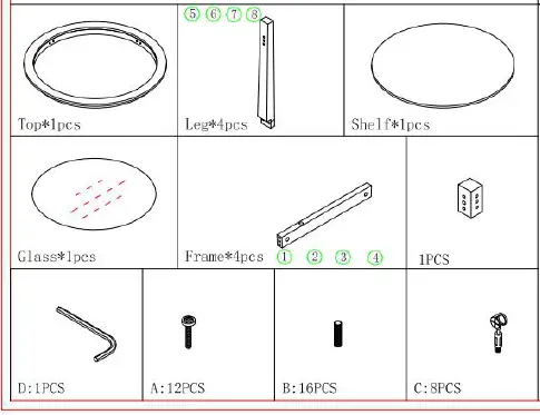 UNBRANDED-WLF-CYW2-9931-Tempered-Glass-Coffee-Table-FIG-1