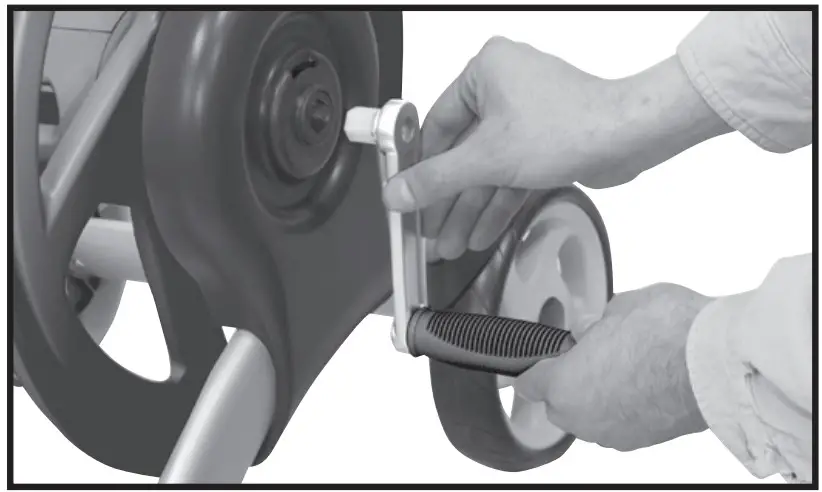 ATTACH CRANK HANDLE