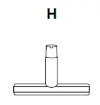 H. Wide Upholstery Tool