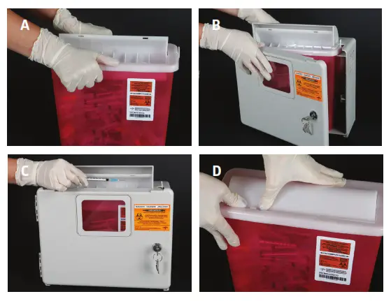 MEDLINE MDS705154 5 Qt. Sharps Container - 1