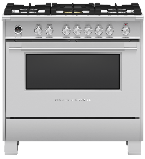 FISHER PAYKEL OR36SCG6X1 36 Inch 5 Burners Dual Fuel Range -