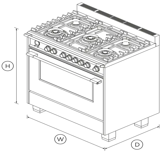 FISHER PAYKEL OR36SCG6X1 36 Inch 5 Burners Dual Fuel Range - fig 1