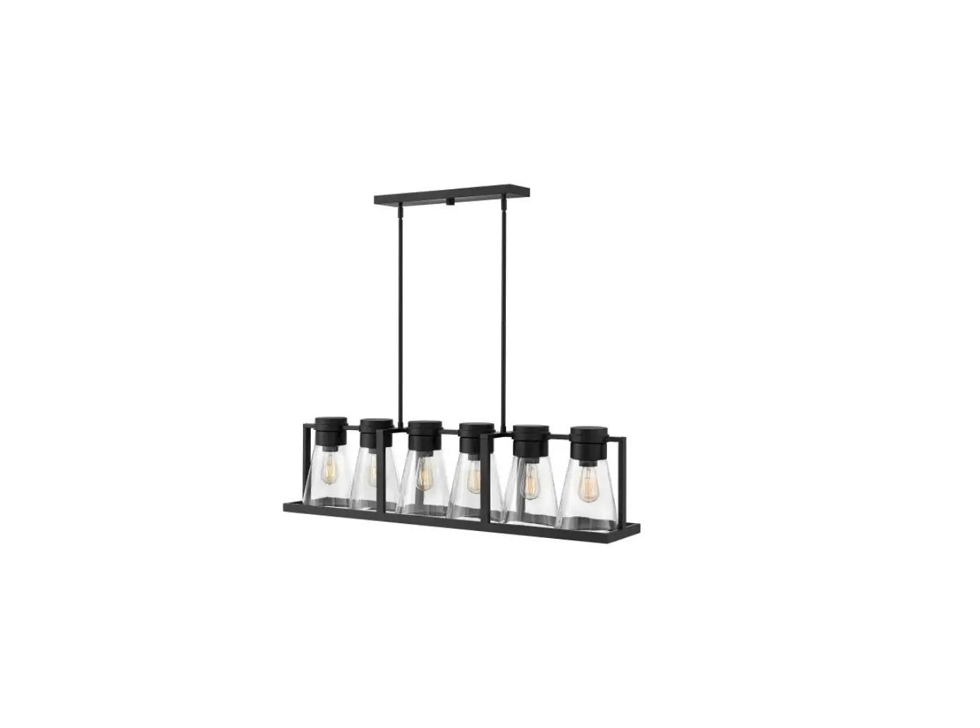 Hinkley 63306bk-cl 43 Inch 6 Light Linear Suspension Light Instruction Manual