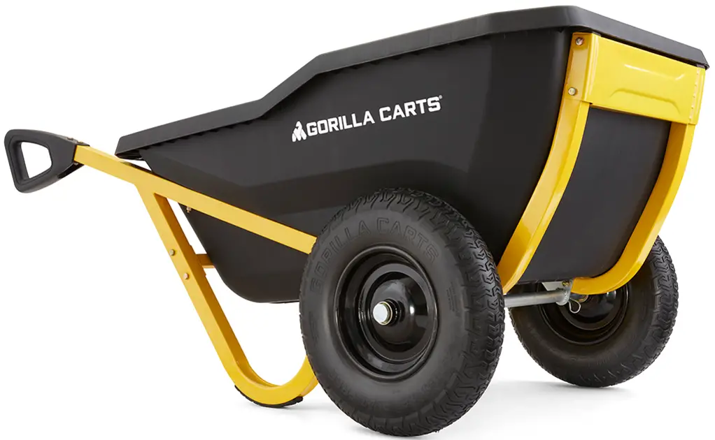 GORILLA CARTS GCR-10 10 cu. ft. Evolution Poly Yard Cart -