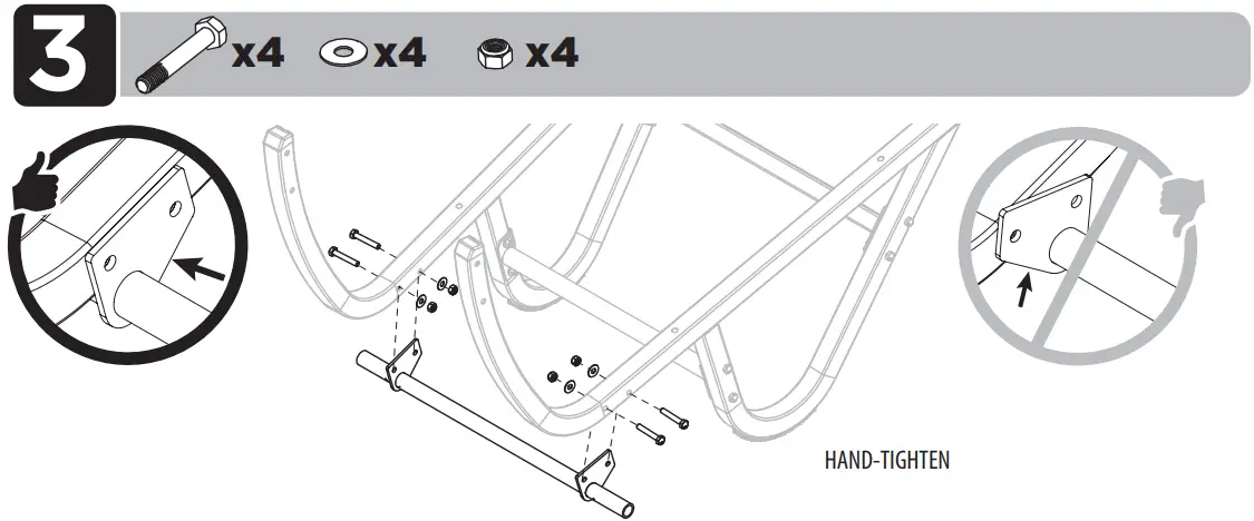 GORILLA CARTS GCR-10 10 cu. ft. Evolution Poly Yard Cart - ASSEMBLY3