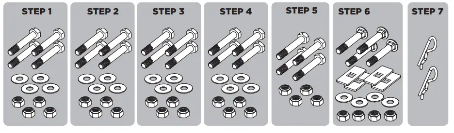 GORILLA CARTS GCR-10 10 cu. ft. Evolution Poly Yard Cart - HARDWARE