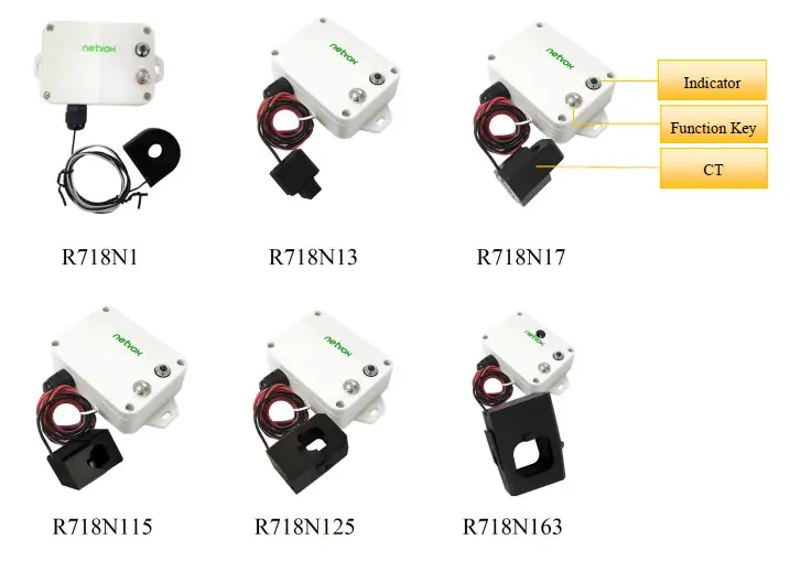 Netvox R718N125 Wireless 1 Phase Current Meter 1