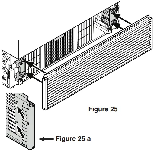 Mounting the Ventilation Grille
