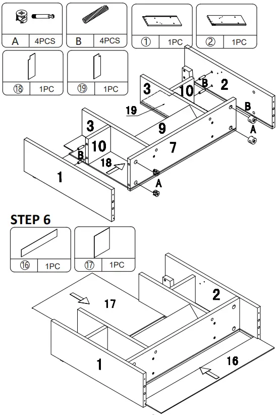 JAXSUNNY-HG61U0829-Wall-Mounted-Cabinet-W-Folding-Down-Table-Desk-FIG-7