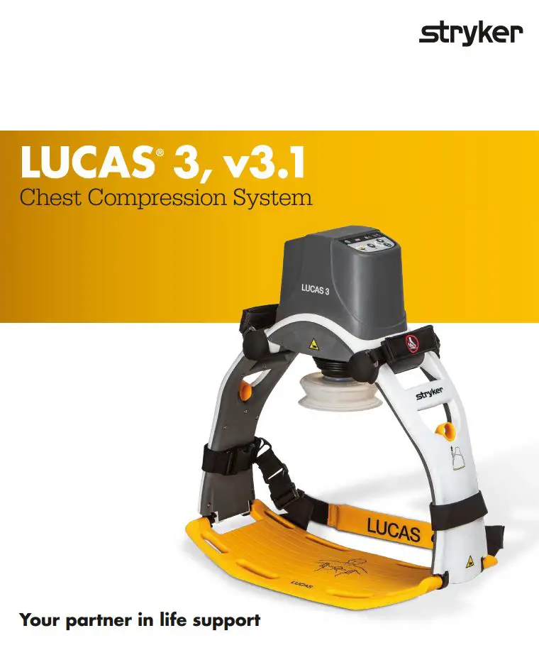 stryker LUCAS 3 Automatic Chest Compression Device User Manual