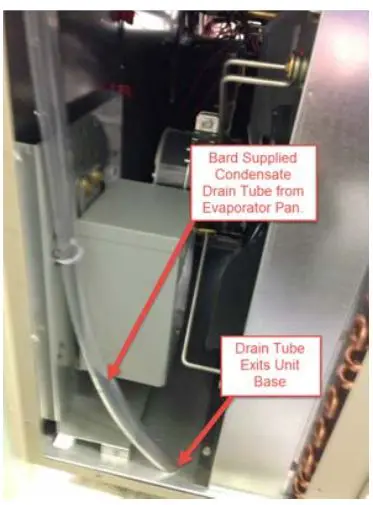 Bard Hvac WALL MOUNT, I-TEC & Q-TEC Air Conditioners and Heat Pumps - Condensate Water Drainage