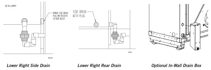 Bard Hvac WALL MOUNT, I-TEC & Q-TEC Air Conditioners and Heat Pumps - Q-TEC Drain System