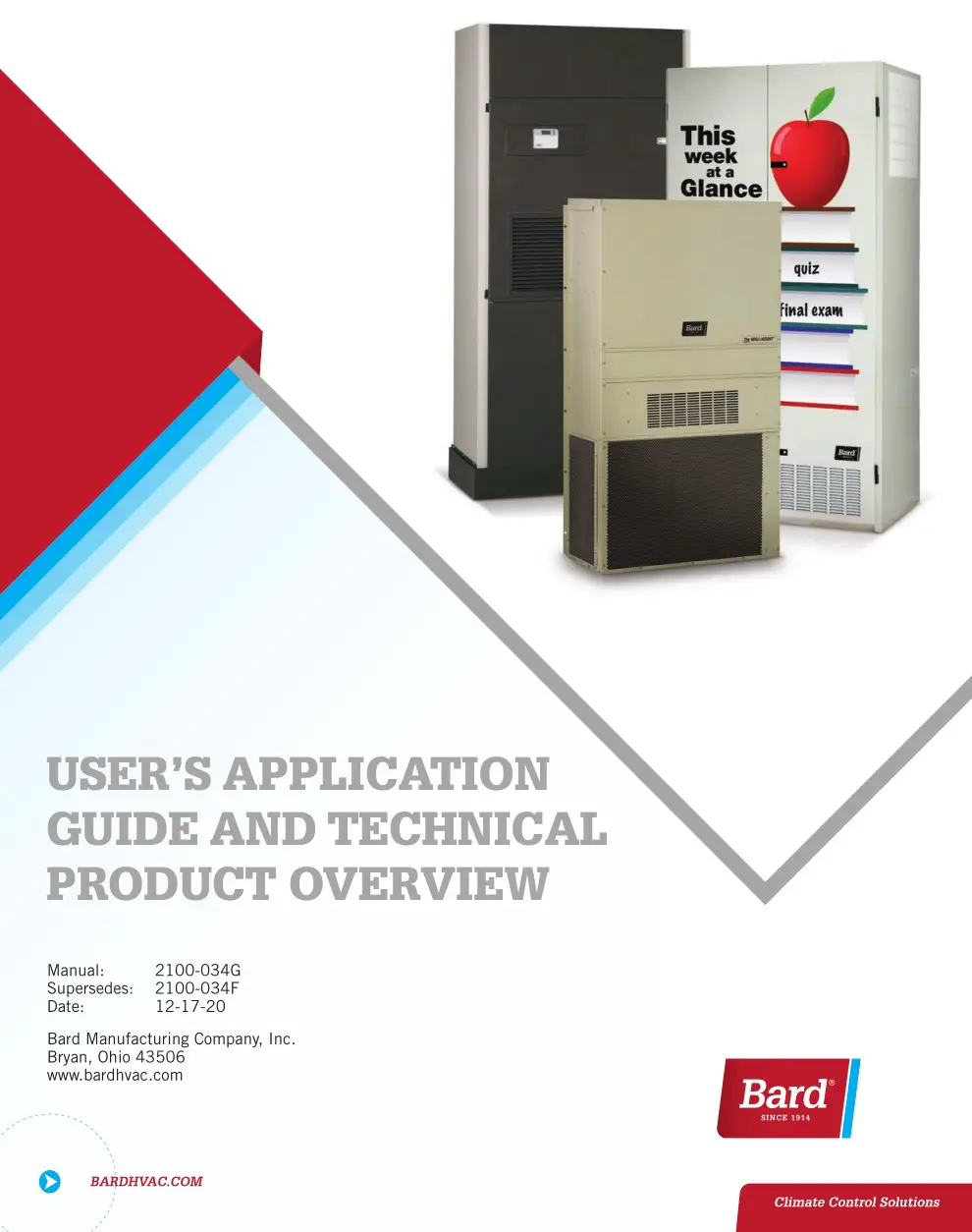Bard Hvac WALL MOUNT, I-TEC & Q-TEC Air Conditioners and Heat Pumps User Manual