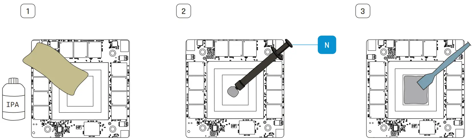 Apply Thermal Grease