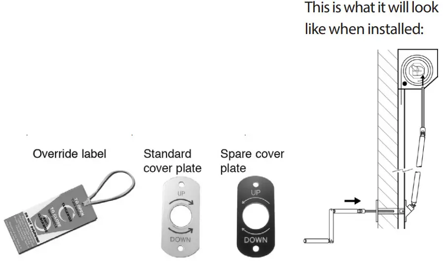 SWS Low Level External Override - wind the handle