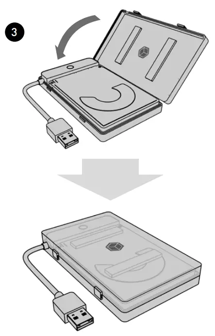 ICY BOX IB-AC603b-U3 2.5 Inch SATA To USB 3.2 Gen 1 Adapter With Protection Box - figure 2