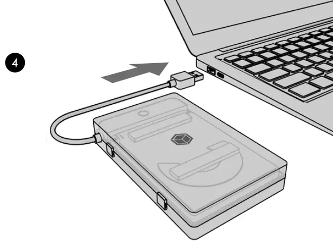 ICY BOX IB-AC603b-U3 2.5 Inch SATA To USB 3.2 Gen 1 Adapter With Protection Box - figure 3