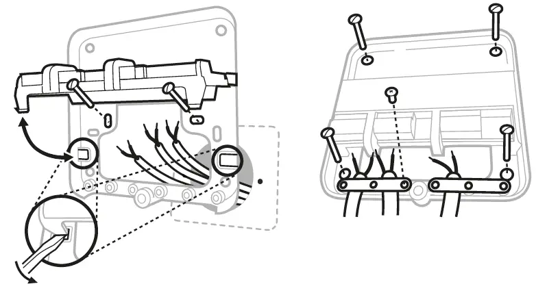 Honeywell R4H810A1004 R4 Receiver Box for T6 Remove old backplate