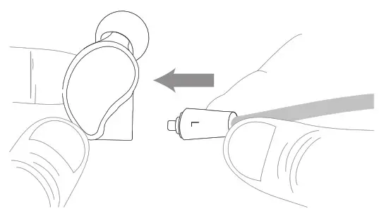 MEE audio BTX1 Bluetooth Wireless Mmcx Adapter Cable - INSTALLING EARPIECES