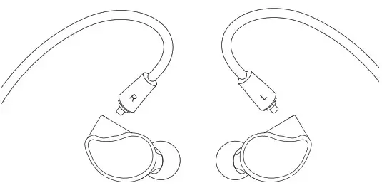 MEE audio BTX1 Bluetooth Wireless Mmcx Adapter Cable - STEP 2 INSTALLING EARPIECES