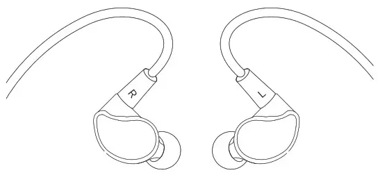 MEE audio BTX1 Bluetooth Wireless Mmcx Adapter Cable - WEARING THE BTX1