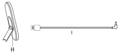 SHARPER IMAGE Portable Makeup Case with LED Mirror -DESCRIPTION OF PARTS 3