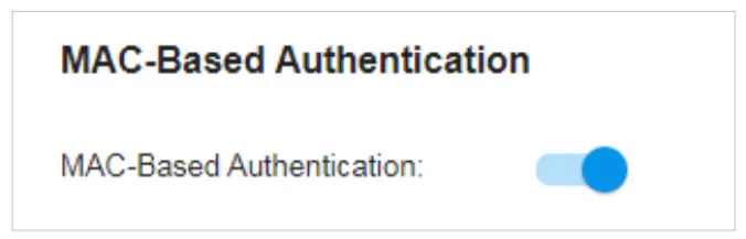 tp-link MAC Based Authentication Configuration - figure 12