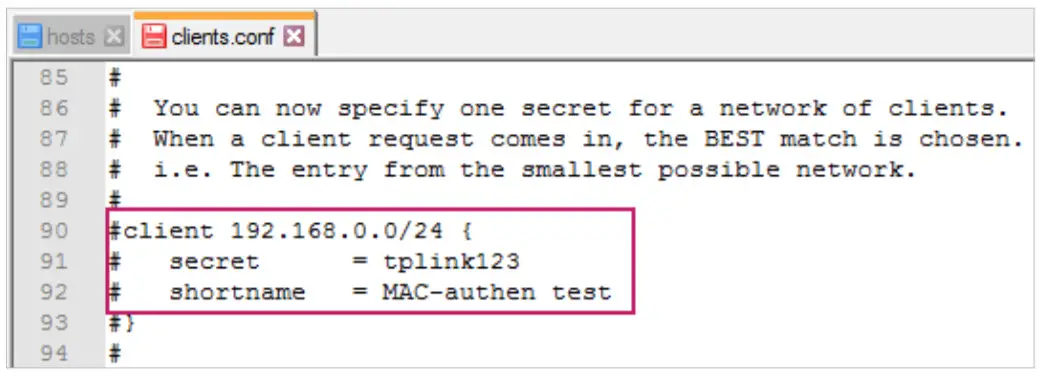 tp-link MAC Based Authentication Configuration - figure 4