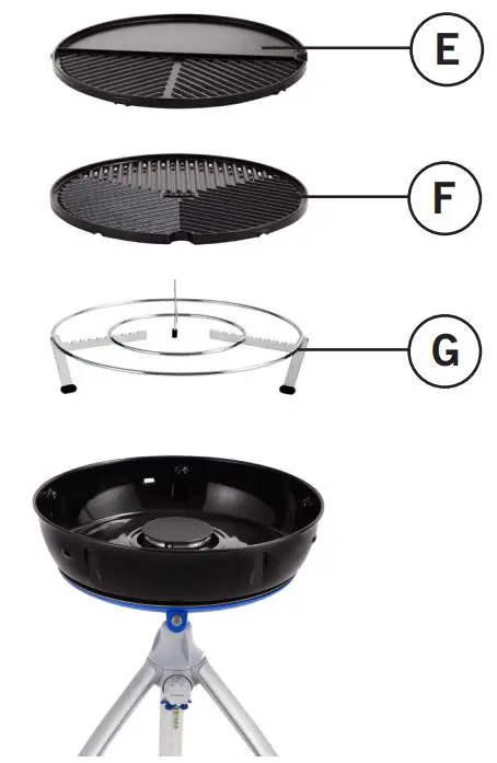 CADAC 5650 50 mbar Grillo Chef 2 BBQ Dome Combo Gas Grill Instructions - Product Overview