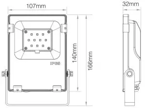 MiBOXER RGB CCT LED Floodlight - Technical Parameters 5