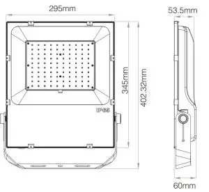 MiBOXER RGB CCT LED Floodlight - Technical Parameters 6