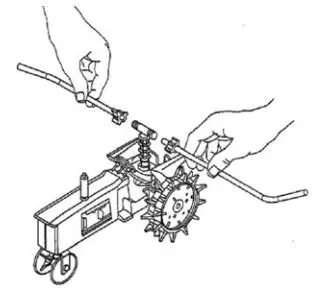 HOLMAN 7700H Solid Metal Travelling Sprinkler User Guide - Tighten the Connector Nuts until